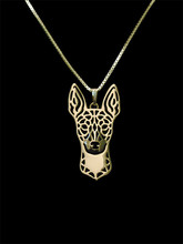 Colgante de moda personalizado con forma de rata Terrier para mujer, collar de declaración Chapado en plata dorado 2024 - compra barato