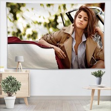 Selena Gomez Wall Tapestry Home Decoration 3D Printing Soft Fabric Wall Hanging Forest Tapestries Home Birthday Party Decoration 2024 - buy cheap