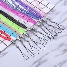 10 PCS/Lot Glitter Rhinestone Mobile Phone Strap Long Neck Lanyard Rope For Keys ID Card Holder iPhone Huawei Samsung Cord 2024 - buy cheap