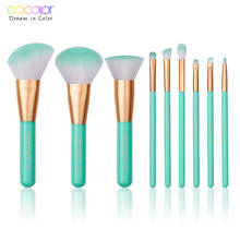 Docolor 9Pcs Makeup Brushes Set Professional Powder Foundation Eyeshadow Make Up Brushes Cosmetics Soft Synthetic Hair 2024 - buy cheap