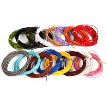 1mm 5 M cordón redondo de cuero Real cuerda redonda cuerda para hacer joyería pulsera collar artesanía DIY joyería accesorios 2024 - compra barato