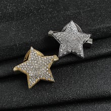 Cute Shiny Five-pointed Star Brooch Crystal Star Silk Scarf Coat Dual-use Pin Clothespin Fashion Accessories Women Fine Jewelry 2024 - buy cheap