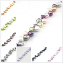 Free Shipping Natural 8 Color 8-9mm Multicolor Freshwater Pearl Irregular Shape Loose Beads Strand 15" Jewellery Making 2024 - buy cheap