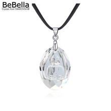 Collar con colgante de Buda BeBella hecho con Cristales austriacos de Swarovski 6871, colgante de Buda para mujer, regalo 2023 - compra barato