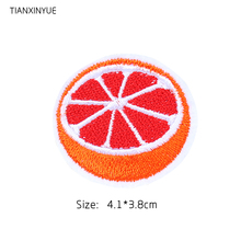 TIANXINYUE Brand Patches 20pcs/lot Grapefruit patch iron on patch Motif sew on iron on Applique DIY accessory 2024 - buy cheap