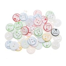 50Pcs Resin "I Love MaMa" Sewing Buttons For Cloth Needlework Flatback Scrapbooking Crafts Decorative Diy Accessories 2024 - buy cheap
