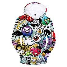 3D Hoodies Sweatshirts 2021 Ghost Cartoon Graffiti Art Hoodie Sweatshirt Hip Hop Plus Size Tracksuit Tops 2024 - buy cheap