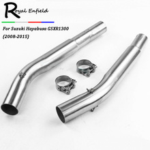 Motorcycle GSXR1300 Exhaust Slip On Connector Link Pipe For Suzuki Hayabusa GSX1300R Modified Muffler Pipe Middle Pipe 2008-2015 2024 - buy cheap