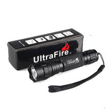 Светодиодный фонарик UltraFire WF-501B XM-L2 LED 18650, охотничье наружное освещение, тактический переключатель L2, вспышка 2024 - купить недорого