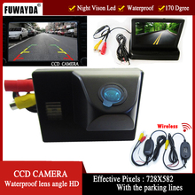 Fuwayda-câmera de ré para toyota land cruiser lc 100, 120, 4500 e 4700, com tela lcd dobrável, sem fio, ccd 2024 - compre barato