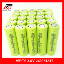 24pcs/lot Newest Original ZhuoNeng 18650 2600mAh rechargeable Battery  ICR18650-26  Wholesale safe batteries Industrial use 2024 - buy cheap