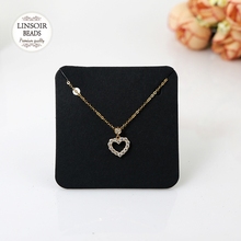 High Quality 10Pcs/lot 5*5cm Kraft Jewelry Cards Paper Card Necklace Display Packaging Card Tags 2024 - buy cheap