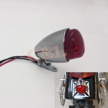 Chrome Motorcycle Mini LED Rear Stop Tail Brake Light For Harley Bobber Cruiser Chopper Custom 2024 - buy cheap