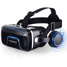 VR SHINECON Upgraded Large Viewing Immersive Experience VR Glasses 3D Virtual Reality with HIFI Headphone 2024 - buy cheap