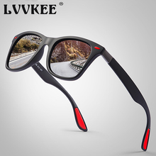 Солнцезащитные очки LVVKEE в винтажном стиле для мужчин и женщин UV-400, классические квадратные поляризационные, для вождения 2024 - купить недорого