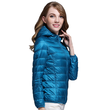 2019 New Casual 90% Ultra Light White Duck Down Jacket Women Autumn Winter Warm Coat Lady Plus Size Jackets Female Hooded Parka 2024 - buy cheap