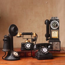 Decoração Enfeites de resina Variedade de Telefone Retro 2024 - compre barato