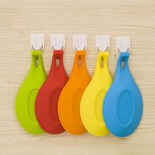 1pc Silicone Spoon Rest Heat Resistant Kitchen Utensil Spatula Holder Cooking Tool (Random Color) 2024 - buy cheap