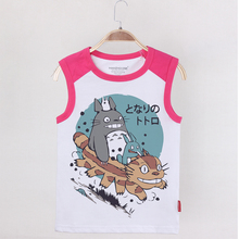 2019 Fashion Sleeveless Clothes Kids Tank Top Cartoon Kawaii Totoro Girls Baby Tanks O-neck 100% Cotton Girl Vest Camisoles 2024 - buy cheap