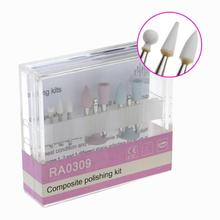 Novo kit de polimento composto dental, equipamento de polimento para dentes de baixa velocidade, 9 peças 2024 - compre barato