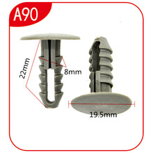 10pcs A90 Plastic Bumper Fender Moulding Panel Retainer Clips Fastener For Iveco 2024 - buy cheap