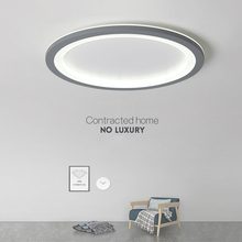 Новый серый/белый минималистичный современный светодиодный потолочный светильник для гостиной s, спальни, светодиодный светильник для комнаты, потолочный светильник осветительные приборы 2024 - купить недорого
