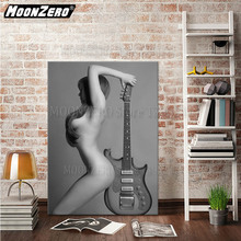 Diy pintura diamante beleza e guitarra quadrado completo/redondo mosaico 5d ponto cruz conjunto diamante bordado decoração para casa wyz190646 2024 - compre barato