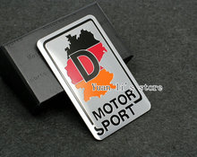 1 Pcs Car Aluminum 3D Germany Flag MOTOR SPORT Emblem Badge stick Auto Sport Decals Sticker  Car Styling 2024 - buy cheap