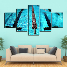 Posters and Prints Painting Swimming Pool Sports Pictures Wall Art for Living Room Home Decor Canvas Art 5 Piece Set Framed 2024 - buy cheap