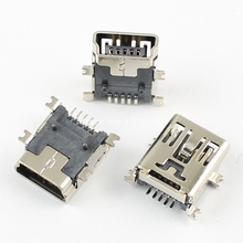 100pcs Mini USB 5 Pin Female SMT Socket Connector 2024 - buy cheap
