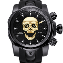2019 top Luxury Brand Watch Men New 3D Skull Ghost Wristwatch Big Dial Rotatable Silicone Band Sports Wristwatch For Male 2024 - buy cheap