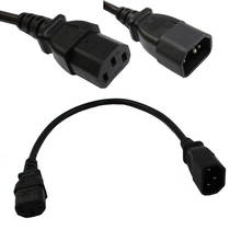 0.3M Short length Male to Female PC Power Extension Cord Cable Wire IEC320 C13 to C14 Converter Extension Power Cable 2024 - buy cheap