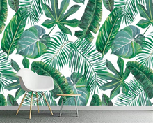 Beibehang 3d wallpaper modern tropical rainforest Banana leaf 5 photos mural background wall wallpaper for walls 3 d mural 2024 - buy cheap