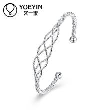 Female fashion Jewelry Silver-Plated bracelet fashion bangles Romantic Couple Bracelet Wholesale Retail Jewelry supplier 2024 - buy cheap