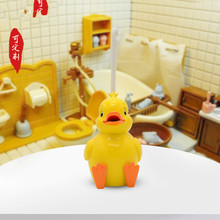 Bathroom creative toilet brush Cartoon duck cleaning tool with base toilet brush Household toilet brush wholesale lo811415 2024 - buy cheap