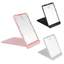 Makeup Mirror 8 LEDs Cosmetic Mirror With Touch Dimmer Switch Flip Cover Operated Stand For Tabletop Bedroom Travel 2024 - buy cheap