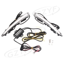 Par de Kit de reemplazo de indicador de coche luz antiniebla LED de alto brillo lámpara de conducción diurna para Ford Kuga Escape 2013-2015 2024 - compra barato