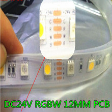 DC24V RGBW led strip light 5050 SMD 12mm PCB 5M 60leds/m led flexible tape rope stripe light RGBWW RGB warm white Newest 2024 - buy cheap