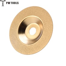 PW TOOLS-muela de titanio y Diamante dorado, disco de pulido, almohadillas, amoladora angular, amoladora, herramienta rotativa, piedra de vidrio, 100 mm 2024 - compra barato