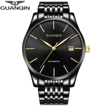 GUANQIN Automatic Watch Men Luxury Stainless Steel Mechanical Watches Date Display Men Watch Waterproof Casual часы мужские 2024 - buy cheap