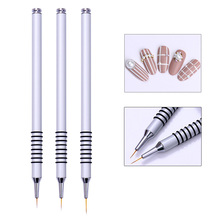 1 шт., карандаш для рисования ногтей, Ультрафиолетовый гель, подводка, ручка для рисования, серебристая ручка, инструмент для дизайна ногтей 2024 - купить недорого