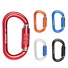 5pcs Outdoor D-Shape Aluminum Rock Climbing Hiking Auto Lock Carabiner 25KN 2024 - buy cheap