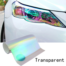 Chameleon Headlight Taillight Color-Changing FilmTransparent Tint Vinyl Wrap Sticker120X30cm Light Film Car Accessories 2024 - buy cheap