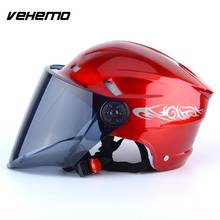 Vehemo гоночный полудуплексный Удобный Универсальный мотоциклетный шлем для верховой езды Антивибрационная Защитная шляпа шляпы Craniacea прочный 2024 - купить недорого