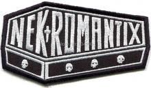 NEKROMANTIX coffin logo PATCH psychobilly Music Band Embroidered SEW IRON ON Applique Badge Rock punk heavy metal 2024 - buy cheap