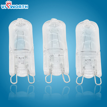 50PCS/Lot G9 Halogen Lamp 40W Crystal Lamp Glass Small Body AC 220V 230V 240V 360 Degree Led Light Warm White For Livingroom 2024 - buy cheap