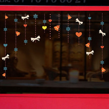Счастливого Рождества Милый Колокольчик наклейки на стену для украшения дома аксессуары для окна магазин стекло ПВХ Рождество настенное Искусство Наклейки 2024 - купить недорого