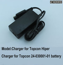 Новое зарядное устройство для аккумулятора Topcon 24-030001-01, внешний адаптер для аккумулятора Topcon GPS Hiper, зарядное устройство Topcon Hiper 2024 - купить недорого