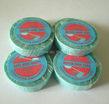 Hight Quality Super Hair Tape Blue Color Double Tape for Skin Hair Weft /PU Hair Weft 1cm x 3 yards 2024 - buy cheap