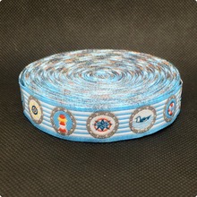 2015 NEW wholesale 5/8" 16mm10y/lots Polyester Ocean series Woven Jacquard Ribbon For Dog Collar 2024 - buy cheap